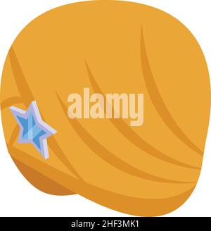 Icône de chapeau de turban vecteur isométrique.Homme arabe.Adresse indienne Illustration de Vecteur