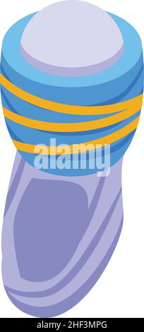 Icône de turban de tête vecteur isométrique.Chapeau arabe.Inde headdress Illustration de Vecteur