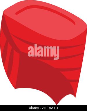 Icône sikh turban vecteur isométrique.Chapeau arabe.Culture traditionnelle Illustration de Vecteur