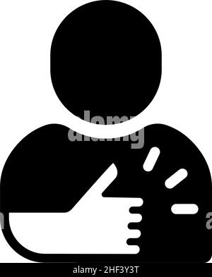 Illustration de l'icône de vecteur de personne silhouette | OK, bon, pouce vers le haut Illustration de Vecteur