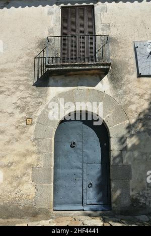 Maison presbytère de CAN Macia à Orrius de la région de Maresme province de Barcelone, Catalogne, Espagne Banque D'Images