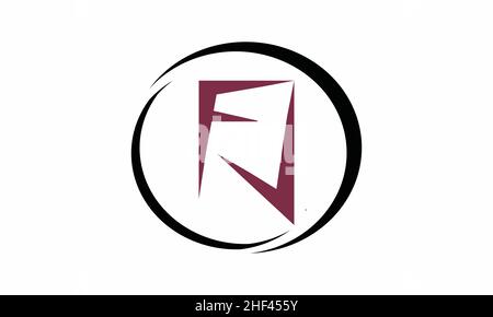 Initiale FJ JF monogramme moderne et design élégant du logo, Professional Letters Vector Icon logo sur fond noir. Illustration de Vecteur