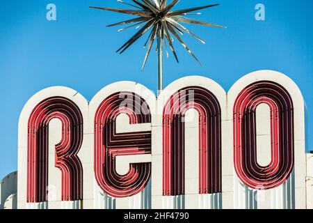 Reno La plus grande petite ville dans le monde. Banque D'Images