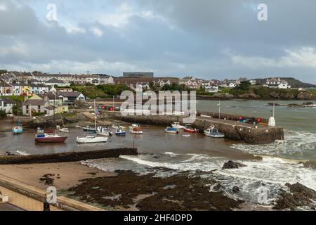 Cemaes Bay Harbor Banque D'Images