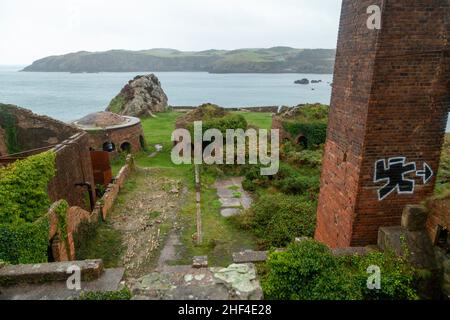 Historique Brickworks Porth Wen Anglesey, pays de Galles du Nord Banque D'Images