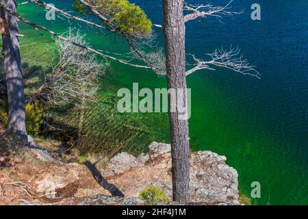 McGinnis Lake North Kawarthas Ontario Canada au printemps Banque D'Images