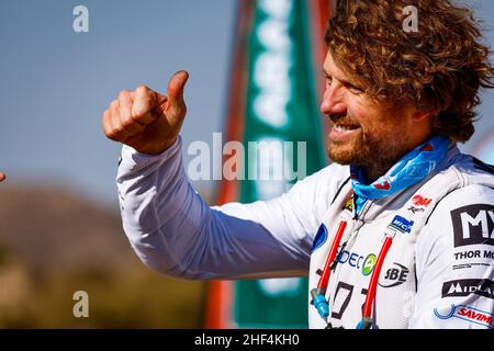 Jeddah, Arabie Saoudite.14th janvier 2022.Van Beveren Adrien (fra), Monster Energy Yamaha Rally Team, Yamaha WR450F, moto, portrait pendant la phase 12 du Dakar Rally 2022 entre Biha et Jeddah, le 14th 2022 janvier à Jeddah, Arabie Saoudite - photo Frédéric le Floch/DPPI crédit: DPPI Media/Alay Live News Banque D'Images