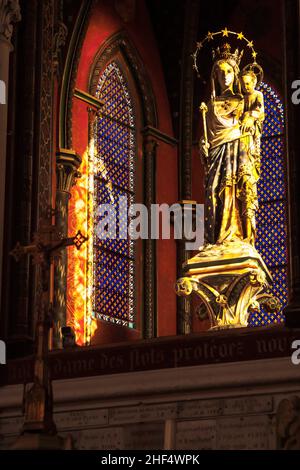 FRANCE SEINE-MARITIME (76) LE HAVRE.SAINTE-ADRESSE, CHAPELLE NOTRE DAME DES FLOTS Banque D'Images