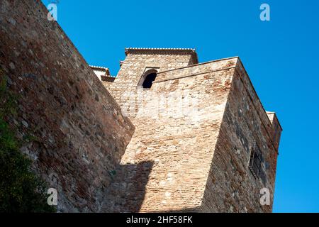 Vue sur le mur de Castillo de Gibraltar Banque D'Images