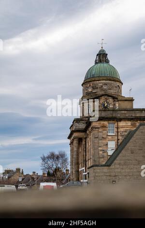 ELGIN, MORAY, ÉCOSSE - 12 JANVIER 2022 : vue de l'extérieur de l'hôpital Dr Grays à Elgin, Moray, Écosse, le 12 janvier 2022. Banque D'Images