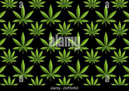 Feuille de marijuana ou de cannabis Illustration de Vecteur