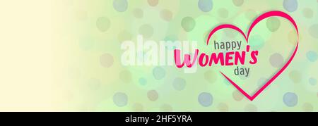 Modèle de carte de vœux pour la fête des femmes Banque D'Images