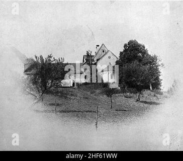 Schwärzloch romanische Apsis. Banque D'Images