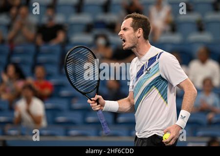 14th janvier 2022 : Ken Rosewall Arena, parc olympique de Sydney, Sydney, Australie ; Sydney tennis Classic,Demi-finale du jour 6 : Banque D'Images