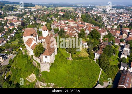 Petite ville de Burgdorf dans la vallée de l'Emmen (Emmental), Suisse Banque D'Images