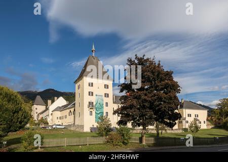 Abbaye de Millstatt (vue sud), Millstatt am See, quartier Spittal an der Drau, Carinthie, Autriche, Europe Banque D'Images