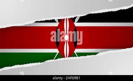 EPS10 fond patriotique vectoriel avec couleurs de drapeau du Kenya.Un élément d'impact pour l'utilisation que vous voulez en faire. Illustration de Vecteur