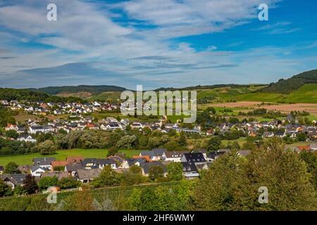 Oberemmel dans la vallée de Konzer près de Konz, Trèves-Sarrebourg, Rhénanie-Palatinat, Allemagne Banque D'Images