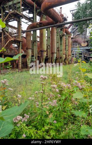 Duisburg, Parc du Paysage Duisburg-Nord, région de la Ruhr, Rhénanie-du-Nord-Westphalie, Allemagne Banque D'Images