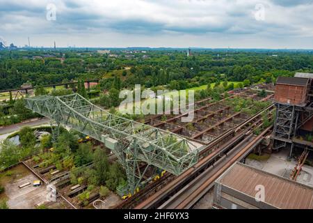 Duisburg, Parc du Paysage Duisburg-Nord, région de la Ruhr, Rhénanie-du-Nord-Westphalie, Allemagne Banque D'Images