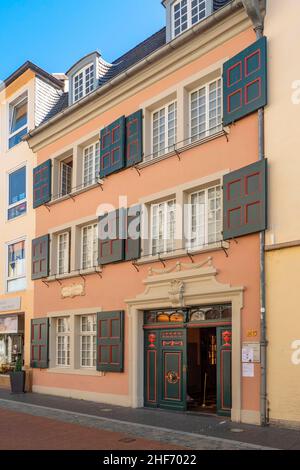 Ville natale de Beethoven à Bonngasse, Bonn, vallée du Rhin, Rhénanie-du-Nord-Westphalie, Allemagne Banque D'Images