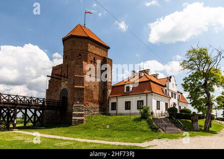 Europa, Pologne, Voivodeship Masovian, Château à LIW / Zamek W Liwie Banque D'Images