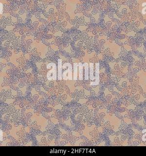 Une mosaïque abstraite vintage sans couture à motif vectoriel Illustration de Vecteur