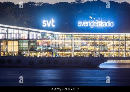 Göteborg, Göteborg, bureau de Sveriges Television (SVT) et Sveriges radio à Västra Götalands län, Suède Banque D'Images