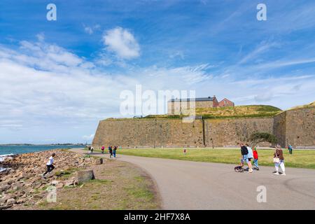 Varberg, Forteresse de Varberg, zone maritime Kattegat à Hallands län, Suède Banque D'Images