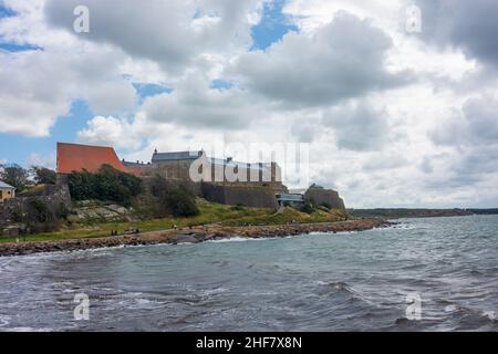 Varberg, Forteresse de Varberg, zone maritime Kattegat à Hallands län, Suède Banque D'Images