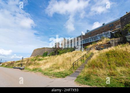 Varberg, Forteresse de Varberg, zone maritime Kattegat à Hallands län, Suède Banque D'Images