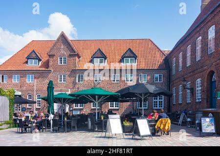 Esbjerg, Hotel Dagmar, restaurant, place principale de Torvet à Ribe, Jylland, Jutland, Danemark Banque D'Images