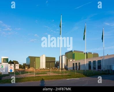 Faxe, Faxe Brewery, propriété de Royal Unibrew à Faxe, Fakse, ZELANDE, Sealand, Sjaelland,Danemark Banque D'Images