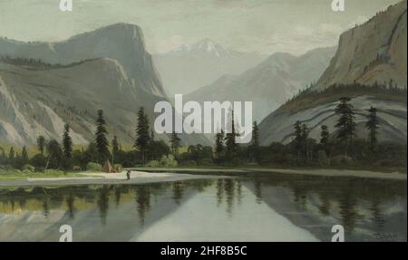 Frederick Ferdinand Schafer - matin sur Mirror Lake, Yosemite Valley. Banque D'Images