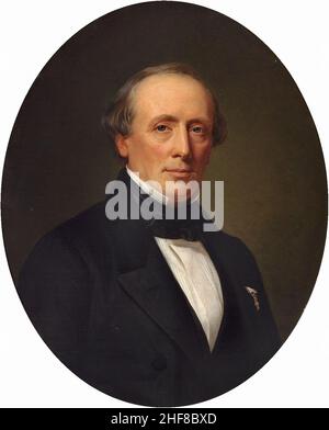 Jørgen Wichfeld 1800-1888 par Schiøtt. Banque D'Images