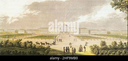 Schloss Hohenheim 1795. Banque D'Images