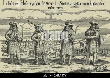 Soldats écossais au service de Gustavus Adolphus, 1631-récolte-. Banque D'Images