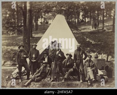 Les Scouts et les guides de l'Armée de Potomac, Berlin, Md., Octobre 1862 Banque D'Images