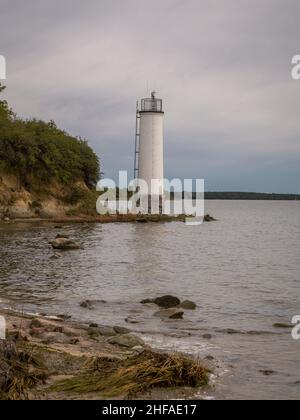 Le phare de Maltzien sur l'île de Ruegen, Mecklembourg-Poméranie occidentale, Allemagne Banque D'Images