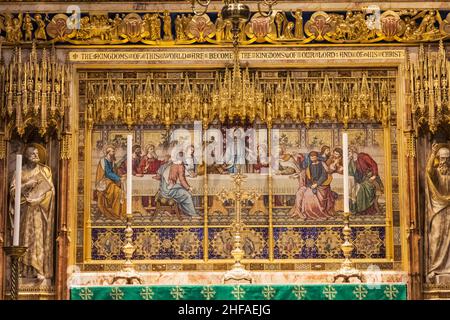 Angleterre, Londres, Abbaye de Westminster, le Haut autel Banque D'Images