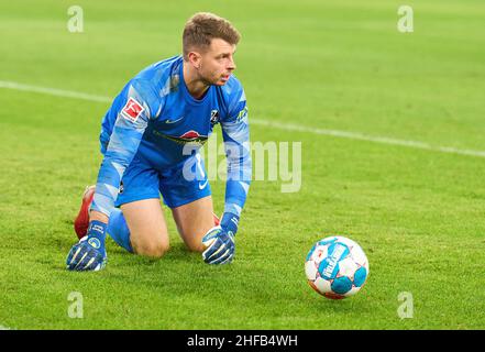 Dortmund, Allemagne.14th janvier 2022.Benjamin UPHOFF, TW, gardien de but FRG 1 dans le match BORUSSIA DORTMUND - SC FREIBURG 5-1 1.Ligue allemande de football le 14 janvier 2022 à Dortmund, Allemagne saison 2021/2022, match jour 19, 1.Bundesliga,19.Spieltag, BVB © Peter Schatz / Alamy Live News - LE RÈGLEMENT DFL INTERDIT TOUTE UTILISATION DE PHOTOGRAPHIES comme SÉQUENCES D'IMAGES et/ou QUASI-VIDÉO - Credit: Peter Schatz/Alamy Live News Banque D'Images