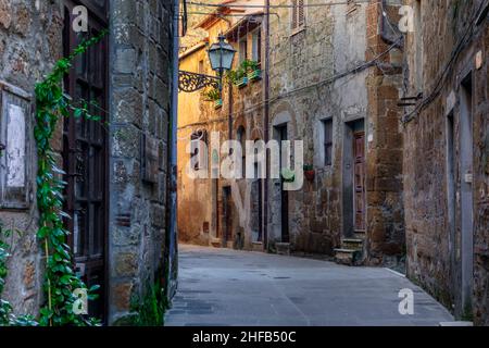 Pitigliano, Grosseto, Toscane, Italie Banque D'Images