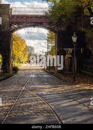 Musée national du tramway à Crich Banque D'Images