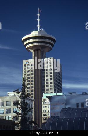 Le Harbour Centre à Vancouver, Canada Banque D'Images