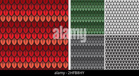 Dragon met à l'échelle le motif sans couture (arrière-plan, fond d'écran). Illustration vectorielle. Illustration de Vecteur