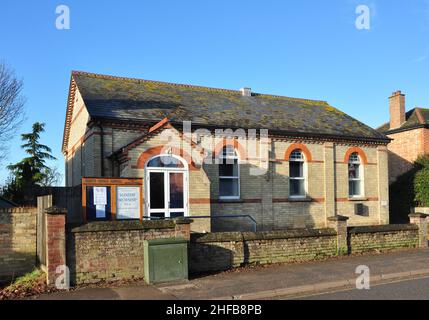 Trinity Church (méthodiste et réformée unie), High Street, Burwell, Cambridgeshire, Angleterre,ROYAUME-UNI Banque D'Images