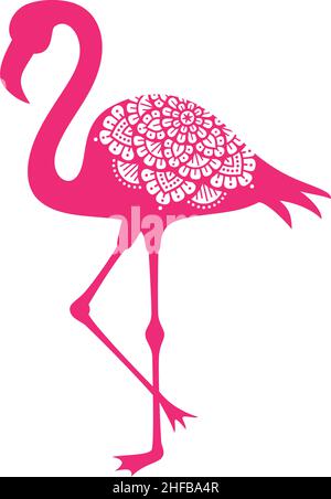Illustration du vecteur Flamingo et mandala Illustration de Vecteur