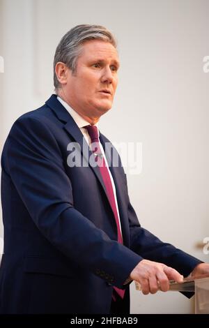 Londres, Royaume-Uni.15 janvier 2022.Sir Keir Starmer, leader syndical, s'est exprimé à la conférence du nouvel an de la Fabian Society, à la Friends House, dans le centre de Londres.Date de la photo: Samedi 15 janvier 2022.Le crédit photo devrait se lire: Matt Crossick/Empics/Alamy Live News Banque D'Images