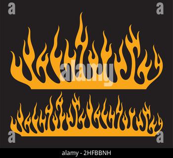 Illustration du vecteur de flamme brûlante Illustration de Vecteur