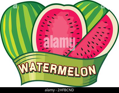 Motif pastèque.Illustration vectorielle. Illustration de Vecteur